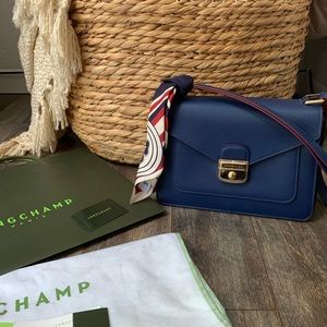 🦄 Longchamp Paris Mademoiselle Bag & Silk Scarf
